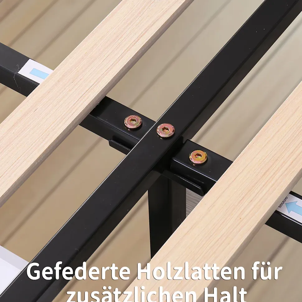 Lit Double 180x200 - Lit Capitonné en Velours Noir avec 2 Tiroirs, Lit Adulte Moderne avec Rangement