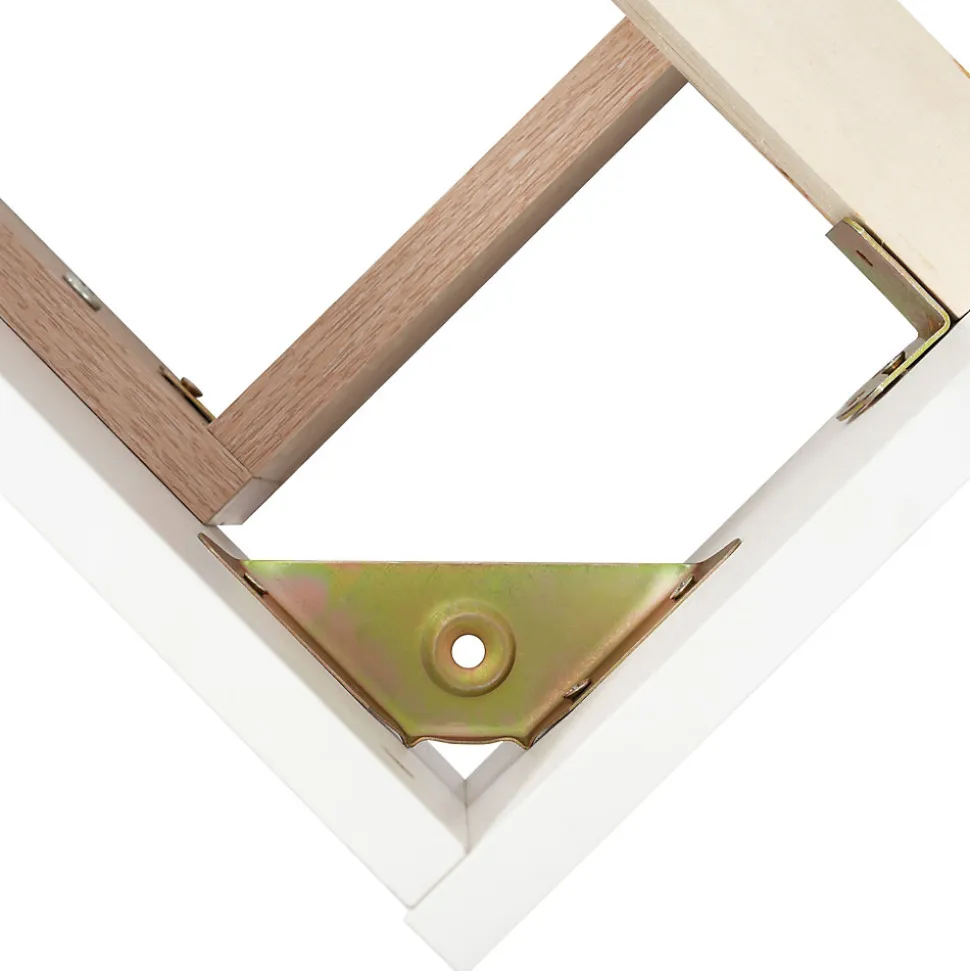 Lit double 180x200 cm - Lit adulte flottant en bois massif avec sommier à lattes - Bois massif - Sans Matelas - Naturel