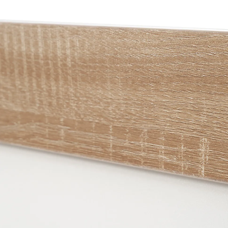 Lit double 180x200 cm - Lit adulte flottant en bois massif avec sommier à lattes - Bois massif - Sans Matelas - Naturel