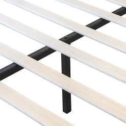 Lit Double 140x190 cm - Lit Capitonné ado - Velours - Élégance Moderne - Sans Matelas - Beige