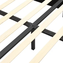 Lit Double 180x200 cm - Lit Double Rembourré avec Tête de Lit Capitonnée - Velours - Sans Matelas - Beige