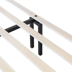 Lit Double 160x200 cm - Lit Rembourré ado - Velours - Sans Matelas - Gris