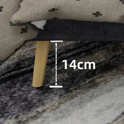 Lit Double 160x200 cm, Lit Adulte avec Tête de Lit Douce et Cadre Bas, Velours et Métal, Gris, sans Matelas