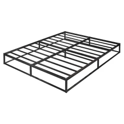 Lit en métal Trerunta acier 180 x 200 cm noir en.casa