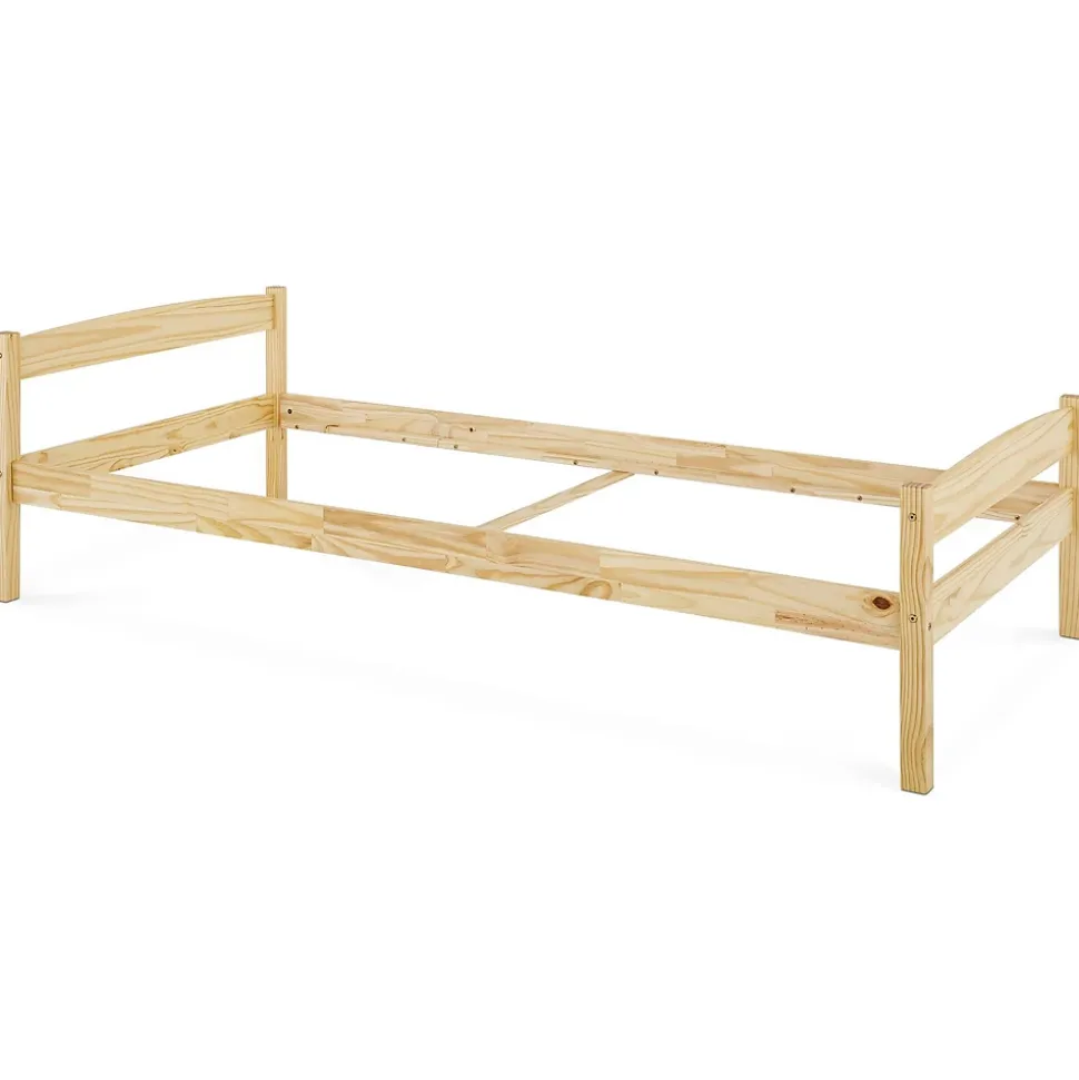 Lit en pin BORIS, 90 x 200 cm, vernis naturel