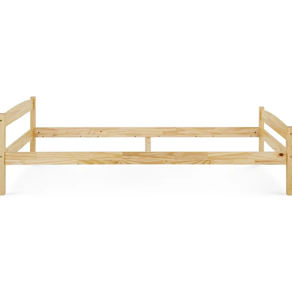 Lit en pin BORIS, 90 x 200 cm, vernis naturel