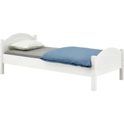 Lit en pin FLIMS, 90 x 200 cm, lasuré blanc