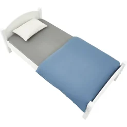 Lit en pin FLIMS, 90 x 200 cm, lasuré blanc