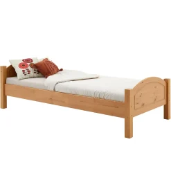 Lit en pin FLIMS, 90 x 200 cm, lasuré couleur hêtre