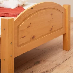 Lit en pin FLIMS, 90 x 200 cm, lasuré couleur hêtre