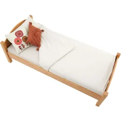 Lit en pin FLIMS, 90 x 200 cm, lasuré couleur hêtre