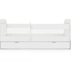 Lit enfant 80 x 160 cm LILIA 1 tiroir de rangement avec sommier et barrières