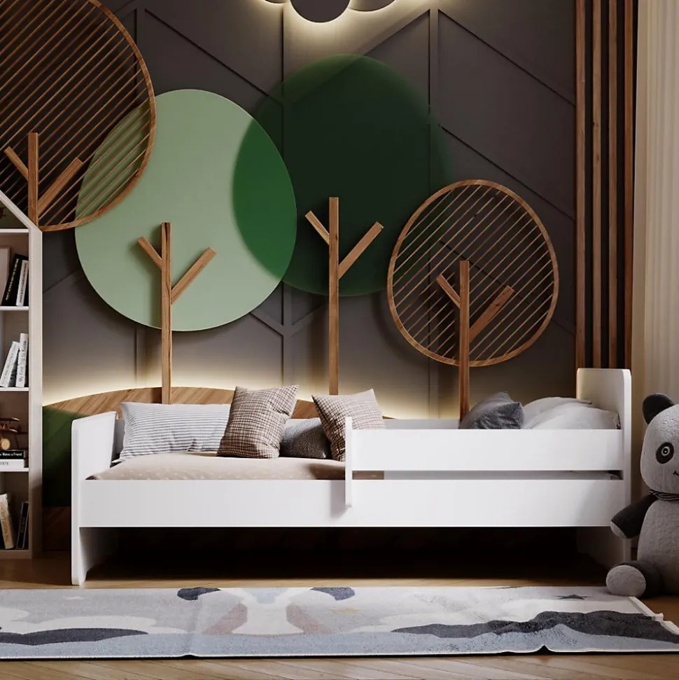 Lit enfant Aksil avec sommier et matelas - 160 cm x 80 cm