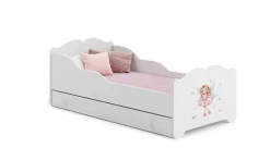 Lit enfant ANNA avec tiroir 160x80 Fille avec ailes