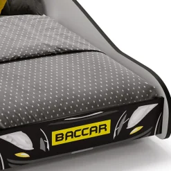 Lit enfant Batcar noir 140x70 avec matelas
