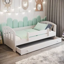 Lit enfant Felix 160x80 avec tiroir blanc