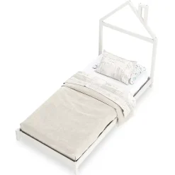 Lit enfant LIZ 90 x 190 cm en pin massif - Blanc