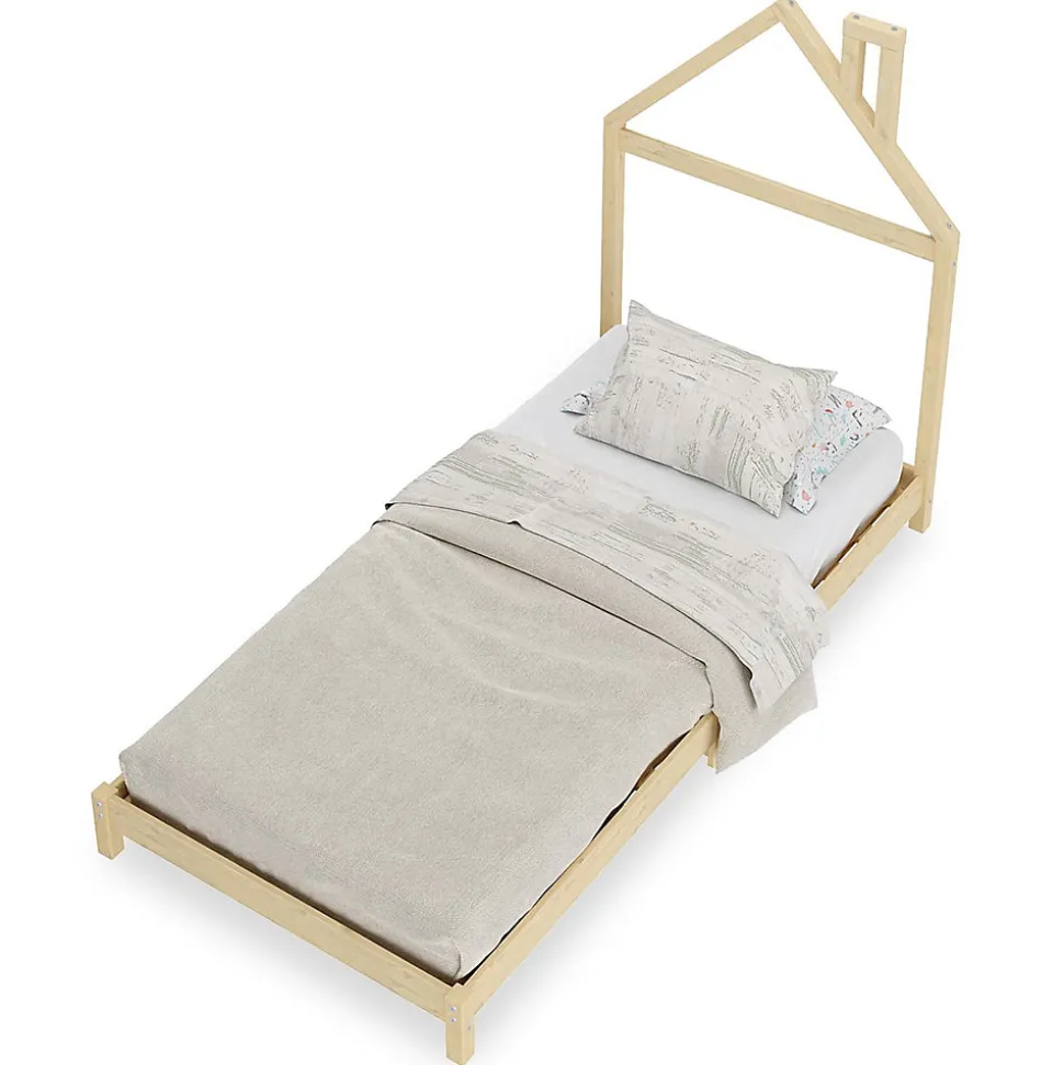 Lit enfant LIZ 90 x 190 cm en pin massif - Coloris naturel