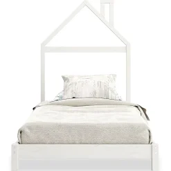 Lit enfant LIZ 90 x 200 cm en pin massif - Blanc