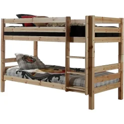 Lit Enfant Superposé & Tiroir de Lit "Pino" 90x190cm Naturel