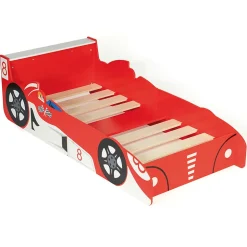 Lit enfant voiture formule 1 TEDDI 70 x 140 CM rouge