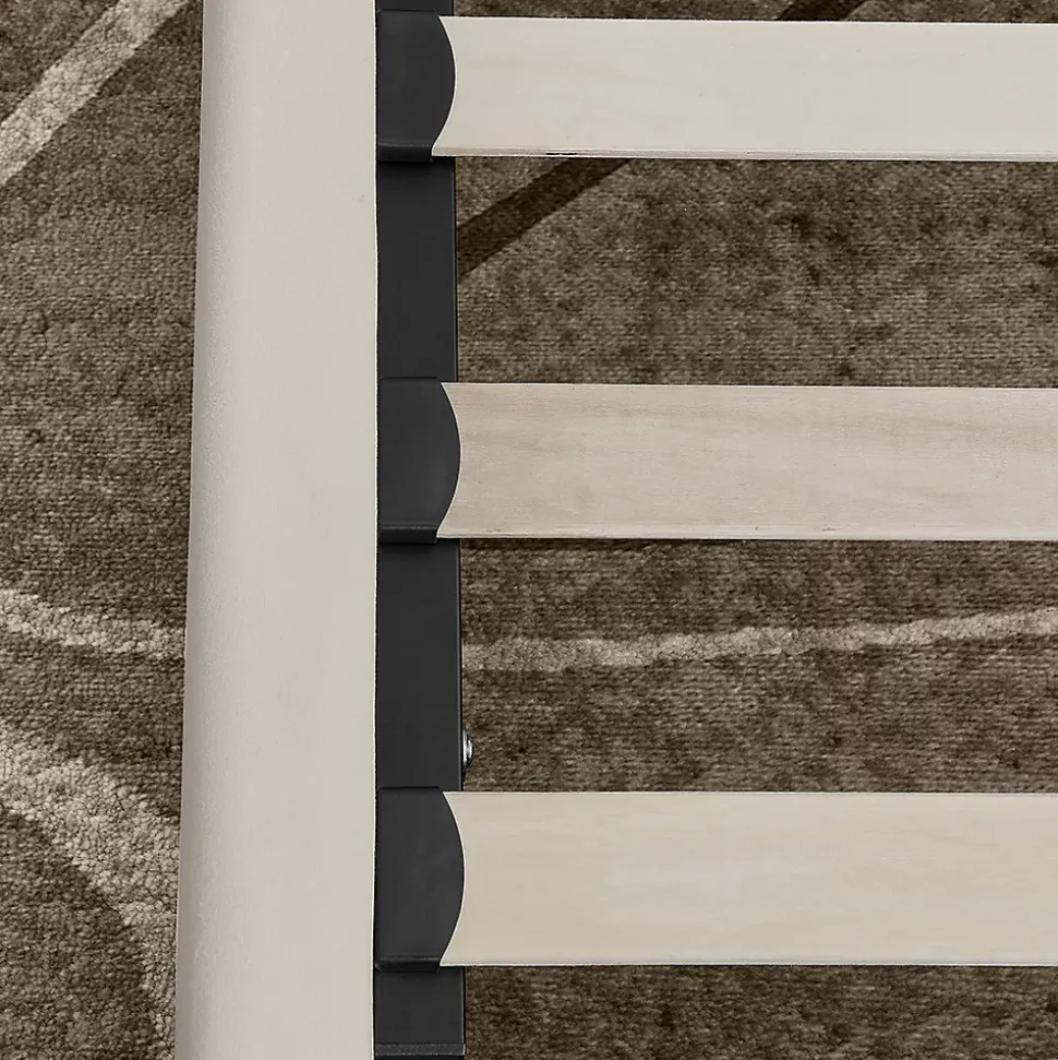 Lit enfant 90x200 cm, velours, dossier haut - beige