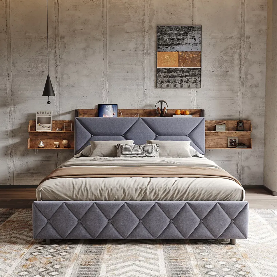 Lit Ergonomique, 160x200, Avec Rangement