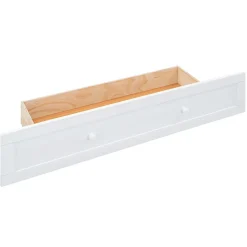 Lit Escamotable 140x200cm, Avec Tiroirs, Petit Étagère, Transformable, Blanc