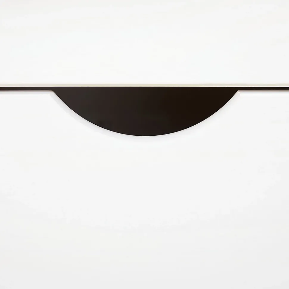 Lit fonctionnel SABRINA 90x190 cm, en pin massif lasuré blanc