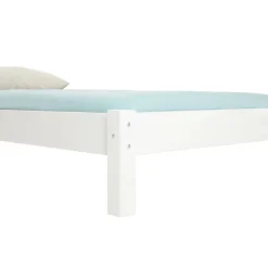 Lit futon TAIFUN, 90 x 190 cm, en pin massif lasuré blanc