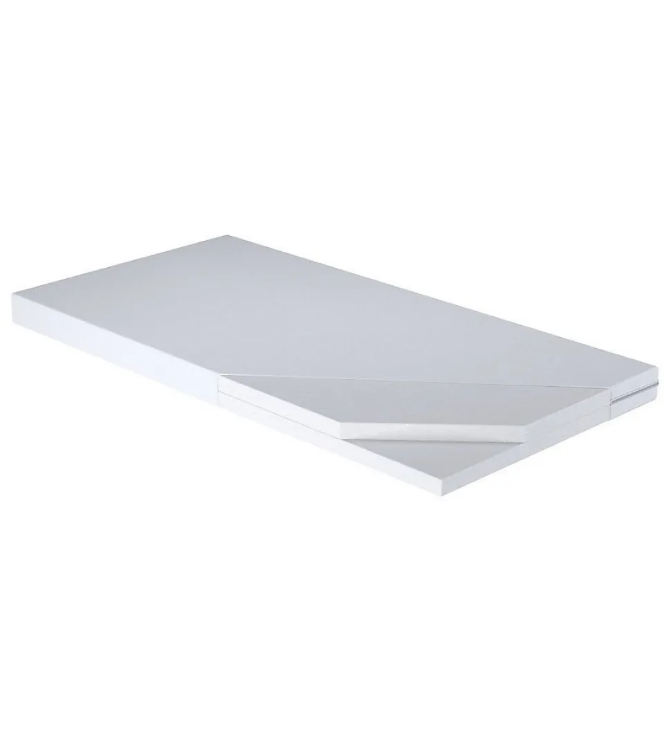 Lit gigogne blanc FIONA avec sommier et matelas - Elephant orange - 2 x 160 cm x 80 cm