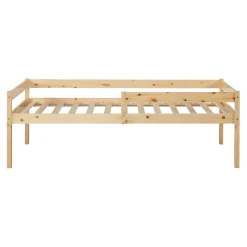 Lit gigogne pour enfant Sonkajärvi avec 2 tiroirs bois de pin 90 x 200 cm naturel en.casa