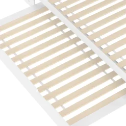 Lit Gigogne 140x200 cm - Daybed Multifonction avec Tête de Lit et Lit Tiroir - Sans Matelas - Bois Blanc