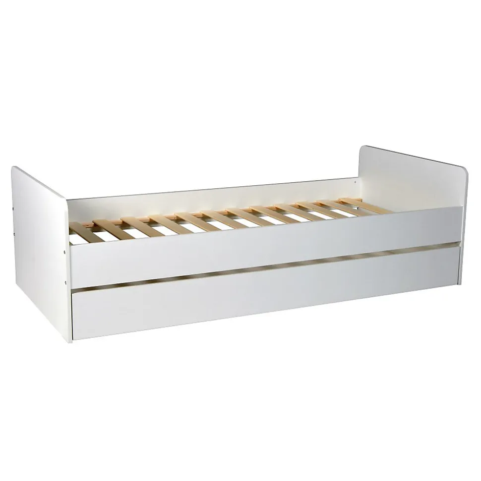 Lit gigogne 90x190 cm BALI / Blanc