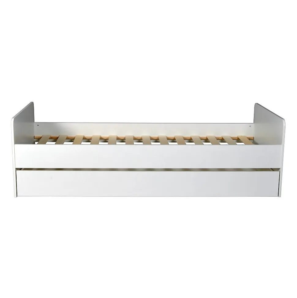 Lit gigogne 90x190 cm BALI / Blanc