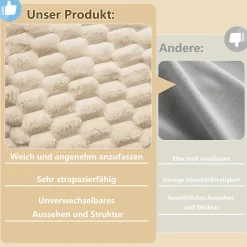 Lit Gigogne 90x200 cm/180x200 cm - Lit Simple et Double avec Éclairage LED Multifonction - en Velours - sans Matelas - Beige