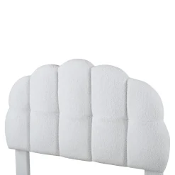 Lit individuel 90x200cm, en laine polaire, Beige