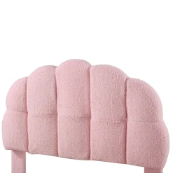 Lit individuel 90x200cm, enfant, avec sommier à lattes, Rose