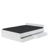 Lit KAPPA 140x190 cm + 2 tiroirs / Blanc