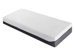 Lit électrique de relaxation tout plots + matelas mémoire de forme - 2 x 90 x 200 cm - Blanc - HESIODE III de YSMÉE