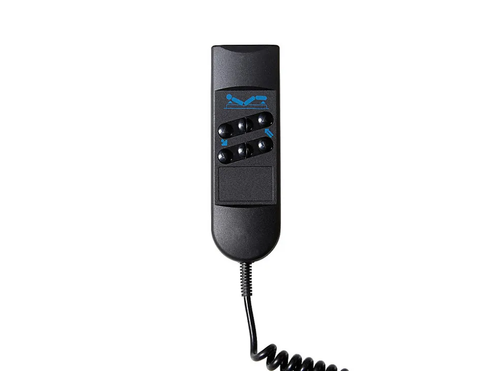 Lit électrique de relaxation déco tout plots + matelas 100% latex 3 zones - 2 x 70 x 190 cm - Tissu - Gris - TIARI de YSMÉE