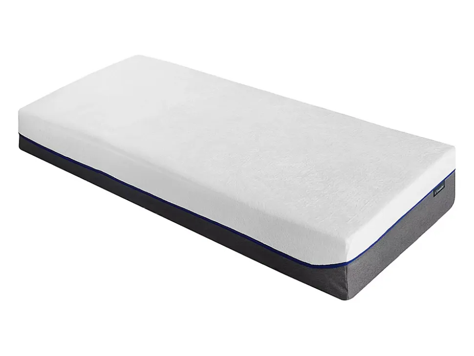 Lit électrique de relaxation tout plots + matelas mémoire de forme - 2 x 80 x 200 cm - Blanc - HESIODE III de YSMÉE