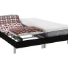 Lit électrique de relaxation tout plots + matelas mémoire de forme - 2 x 80 x 200 cm - Noir - HESIODE III de YSMÉE