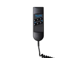 Lit électrique de relaxation déco tout plots + matelas 100% latex 3 zones - 2 x 80 x 200 cm - Tissu - Beige - TIARI de YSMÉE