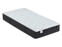 Lit électrique de relaxation tout plots + matelas ressorts ensachés et mémoire forme - 2 x 70 x 190 cm - Noir - PHANES de YSMÉE
