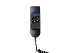 Lit électrique de relaxation déco tout plots + matelas 100% latex 3 zones - 2 x 70 x 190 cm - Tissu - Gris - JOFAR de YSMÉE