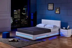 Lit LED ASTEROID blanc 160 x 200 cm