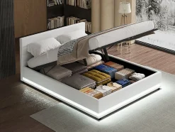 Lit LED avec coffre 