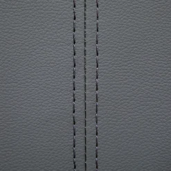 Lit LED double PINOT 140x190 cm, avec sommier, revêtement synthétique gris