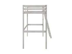 Lit mezzanine - 90 x 190 cm - Pin massif - Blanchi -GEDEON II